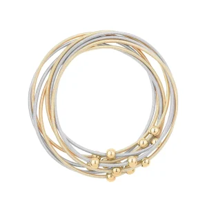 1.7mm Music Lovers Bohemian Boho Guitar String Bracelet Multi Strand Stackable Stretch Bracelets for Women