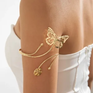 12 Styles Cuff Bracelets Open Flower Design Bracelet Bangles Sunflower Bracelets Upper Arm Ring Armband Women’s Jewelry