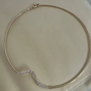 14k Gold Collar Choker Necklace 925 Sterling Silver Anti Tarnish Necklaces Women Fashion Jewelry Fine Necklaces for Women