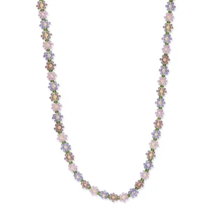 14k Goldhandmade Seed Bead Floral Necklace Chunky Cute Elegant Girls Necklace Customized Trendy Personalized Necklace For Women