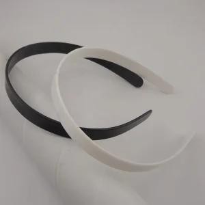 14mm White Black Flat Surface Plastic Headbands No Teeth Hairbands for DIY Women Hair Accessories Plain Raws Hair Hoops