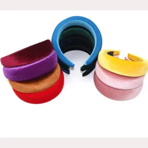 15cm Width Velvet Sponge Hairband Women Alice Foam Headbands Hair Accessories Head Band Fashion Headwear Wide Padded Hairbands