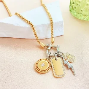18K Gold Plated Charms Stainless Steel Waterproof Fashion Jewelry Accessory Luxury Necklace Custom Pendant for Women