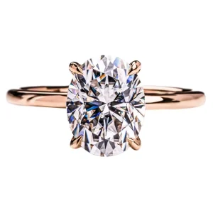 18K Gold Plated High Quality Fashion Jewelry 2CT Engagement & Wedding Moissanite Ring Elegant Wedding Ring Set