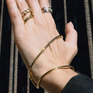 18K Gold Plated Stainless Steel Chain & Link Unisex Bracelet Fine Jewelry