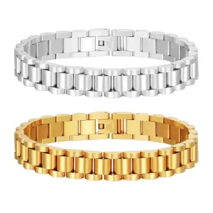 18K Gold Plated Stainless Steel Cuff Bracelet Luxury Bangle Micro Pave Insert Fashion Jewelry for Women
