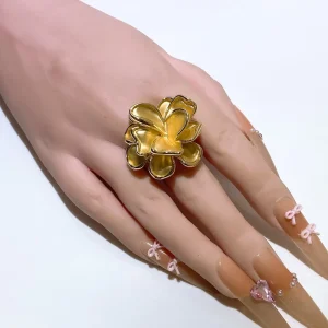 18k Gold Plated Flower Ring