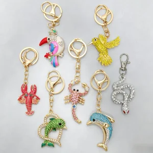 1PC Creative Keyring Fashion Pendant Key Chain Accessories Portable Daily Decoration