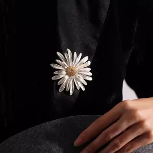 20 Designs Women Fashion Luxury Designers Brooches Daisy Charming Flower Brooch High End Suit Accessories
