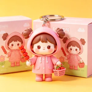 20 Years Factory Maker Customized Eco-Friendly PVC Keychains 3D Cartoon Cute Letterpress Printed Custom Doll Gifts Personalized