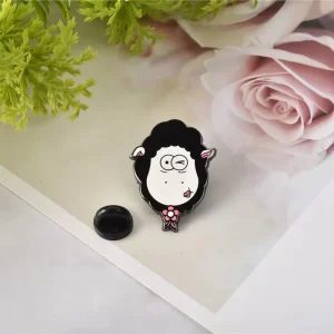 20 Years Manufacturer Lapel Badge Metal Soft Enamel Pin Customization Cartoon Gift Cute Sheep Enamel Pins Lapel Pin for Sale