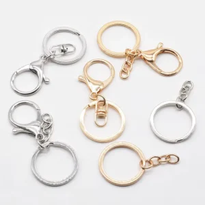 20mm 25mm 32mmtainless Steel Split Key Rings Round Edge Style Key ChainWholesale Keyrings for DIY Keychain