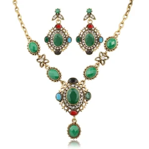 24K Gold Filled Costume Accessory Alloy Jewelry Set