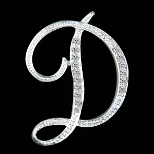 26 Letters Design Jewelry Fashion Brooches Pins for Women