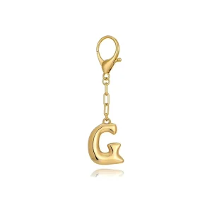 26-letter Keychain Pendants Simple and Fashionable Versatile English Letter Metal Bag Accessories