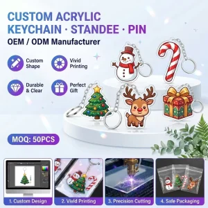 2Mm Thickness Shatter Resistant Waterproof UV Printed Acrylic Keychain for Transparent Bulk MIDI Brand
