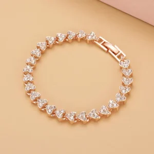 3 Colors Women Bracelet Bracelets Bangles for Gifts Accessories Roman Style Crystal Fashion Hip Hop Alloy Bracelet Unisex Hiphop