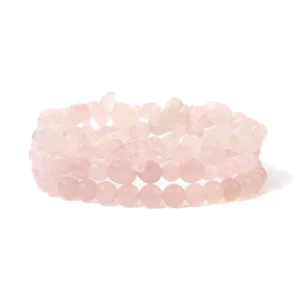 3 Piece Set Natural Stone Crystal Tiger Eye Amethyst Round Gravel Irregular Beads Bracelets Jewelry Women Fashion Accessory Gift