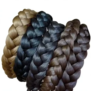 3 Strands Synthetic Hair Plaited Headband Braided Headband with Teeth Stretch Braid Hair Band Beauty Accessory Hairpiece