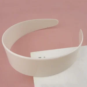 3.8cm 1.5 Inch White Wide Plastic Hair Headbands for DIY Women Hair Accessories Plain Raws Hairbands Base Hair Hoops