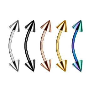 316 Stainless Steel Body Piercing Jewelry External Thread Curved Rod Lip Piercing Ear Piercing Tongue Piercing