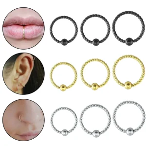 316L Stainless Steel Body Jewelry Tiny Nose Rings Helix Cartilage Tragus Lip Nariz Trendy Wedding