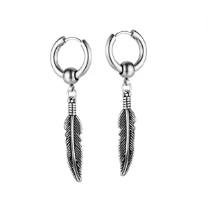 316L Stainless Steel Jewelry Drop Earrings Simple Leaf Earring Sets Woman & Man
