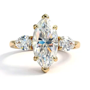3CT Moissanite Engagement Ring 925 Sterling Silver Fine Fashion Rings Moissanite Jewelry for Women