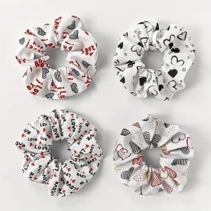 3D Digital Printing Custom Patterns Satin Scrunchies Cheerleading Accessories Summer Accessories for Women