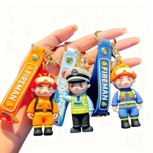 3D Soft PVC Luxury Compass Keychain UV Printing Custom Logo Cartoon Promotional Gift Supplier Factory