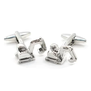 3D Stylish Excavator Novelty Cufflinks Custom Mens French Suit Shirt Fashion Accessory Wedding Tuxedo Trendy Cufflinks