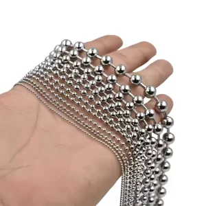 4.5mm Color Beaded Ball Chain Curtain Stainless Steel Corrosion Resistant Simple Neutral Wind Necklace