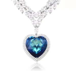 43187 Costume Jewelry Fashion Jewelry Big Rhinestone Necklace