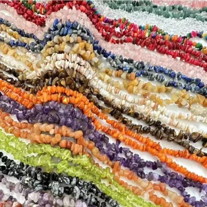 5-8mm 80cm Natural Stone Loose Beads Multi-Material Irregular Chips for Jewelry DIY Bracelets Necklace Making
