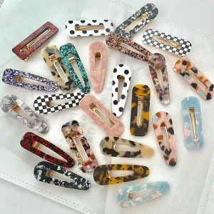54 Styles Mixed Fashion Hairpin Women Headdress Cute Hair Accessories French Barrettes Acetic Acid Hair Clips for Girls