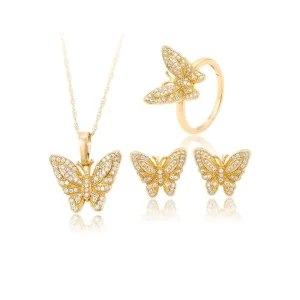 60823 Xuping Costume Butterfly Jewellery Sets for Women