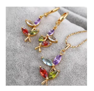 62510 Xuping Costume Jewelry Promotion Gold Jewelry Set