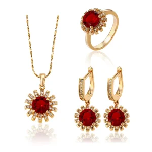 62958 Xuping 18k Gold Costume Jewelry Fashion Trendy Jewelry Set