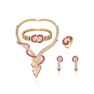 63319 XUPING Jewelry Unique Luxury Women Jewelry Set Bulk Evening Party Fashion Accessory