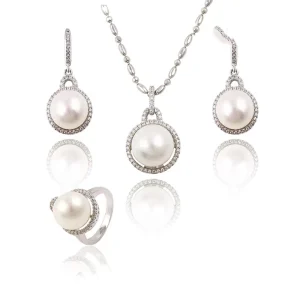 63906 Fashion Pakistani Bridal Pearl Jewelry Sets