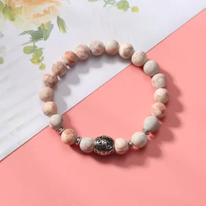8 mm Healing Crystal Gemstone Beaded Bracelet Natural Matte Stone Bead Bracelets for Yoga Charm Bracelet Jewelry