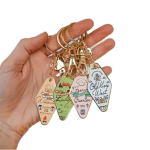 9 Kawaii Fashion for Music Keychain Black Nickel Plated Zinc Alloy Waterproof Lightweight Cartoon Gift for Women