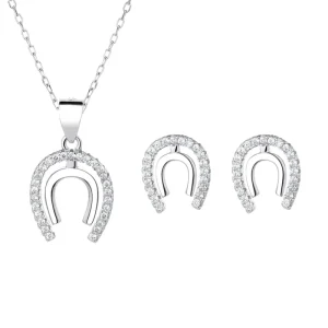 925 Jewelry Arc Handmade Moon Angle Pendant Necklace Earrings