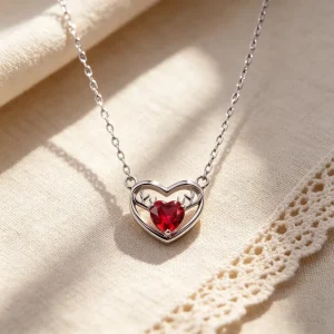 925 Silver Platinum Plated Engagement Wedding Party Necklace Fashionable Cubic Zirconia Studded Charm Women’s Fashion Pendant