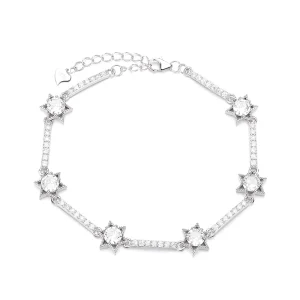 925 Silver Sky Star Interstellar Bracelet for Women Simple Individual Fashionable Unique Design Perfect Birthday Gift