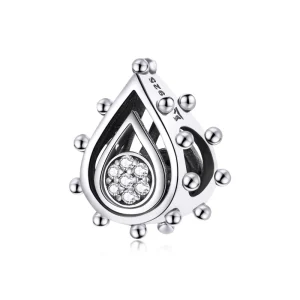 925 Sterling Silver Bead Lotus Bud Charm Flower Pendant Fit Bracelet Necklace DIY Woman Fashion Jewelry Accessories SCC1723