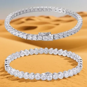 925 Sterling Silver Cubic Zirconia Stones Women’s Bracelet