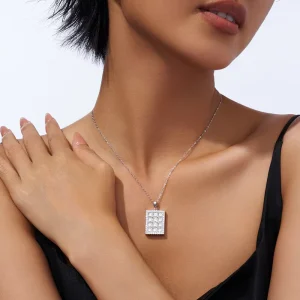 925 Sterling Silver Gold Plated Lucky Fashion Fine Jewelry Iced Vvs Moissanite Custom Pendant Women Luxury Necklace
