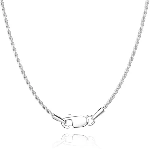 925 Sterling Silver Link Chain Necklace for Women & Men Trendy Fashion Jewelry Silver Plated Custom Logo Gift Option
