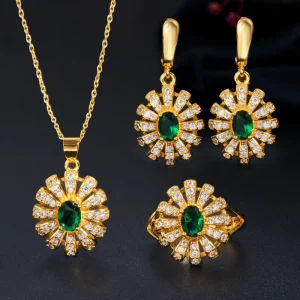 925 Sterling Silver Plated Jewelry Set